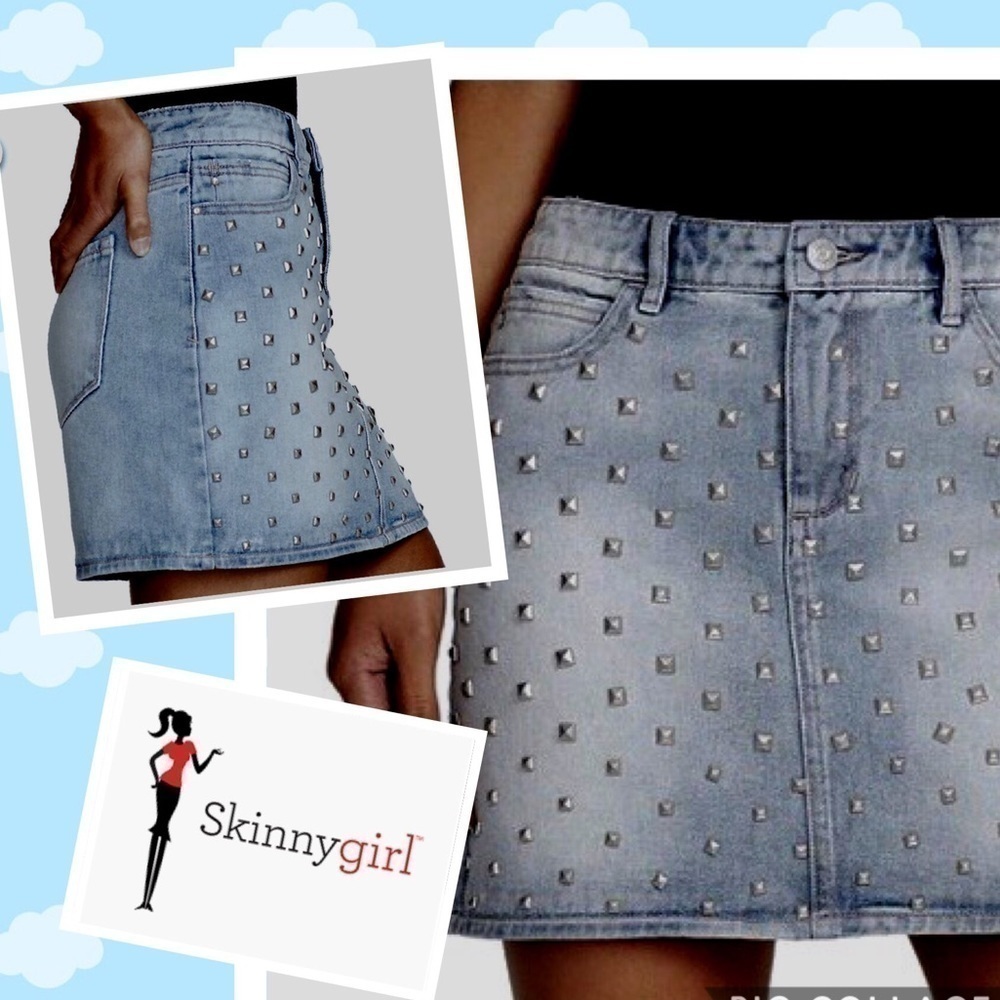 Denim Blue Mini Skirt SKINNY-GIRL BUY NOW PRICE